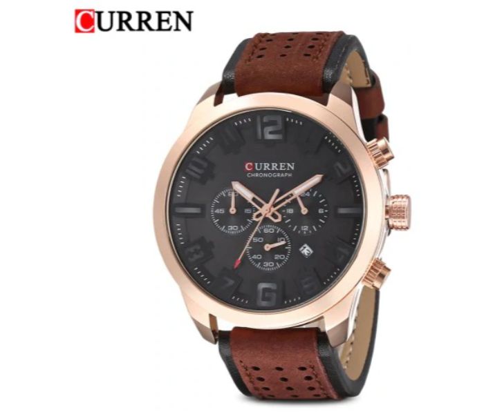 Curren 8289 Chronograph Watch For Men Black - Zoom Image