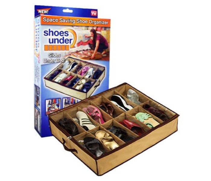 Space Saving Shoe Organizer SR113 Brown - Zoom Image 2