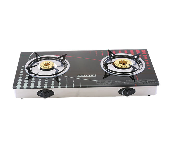 Krypton KNGC6014 Double Burner Gas Stove with Glass Top - Zoom Image 4