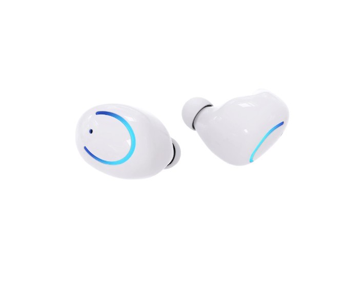 TWS Mini Twin Bluetooth Stereo Earbud with Charging Box Q13S White - Zoom Image 1