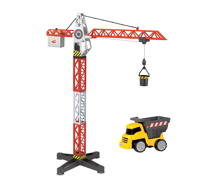 Dickie 203463337 67CM Construction Building Team Crane Play Set - Zoom Image 1