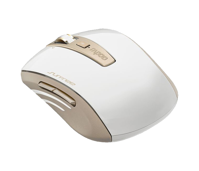 Rapoo 3920P 5.8Ghz Wireless Laser Mouse with 4D Scroll Wheel - Gold 10225 - Zoom Image 3