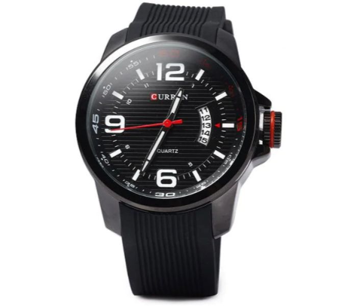 Curren 8174 Analog Quartz Watch For Men Black - Zoom Image 3