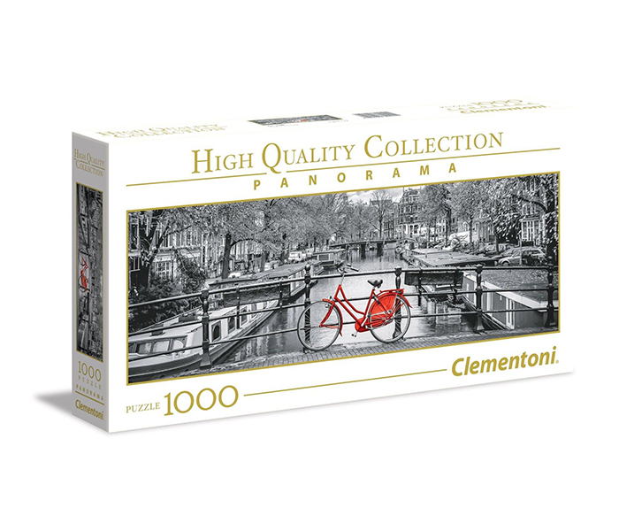 Clementoni 39440 High Quality Collection Panorama Amsterdam Bicycle Adult Puzzle - 1000 Pieces - Zoom Image 2