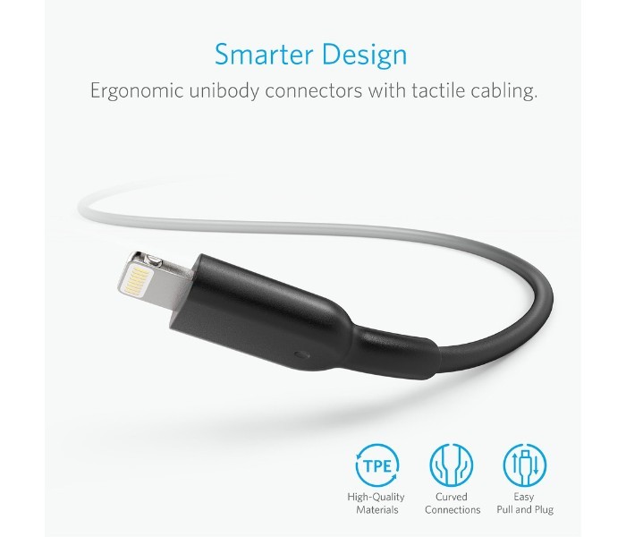 Anker A8434 Powerline II Lightning Cable 10 ft Black - Zoom Image 3