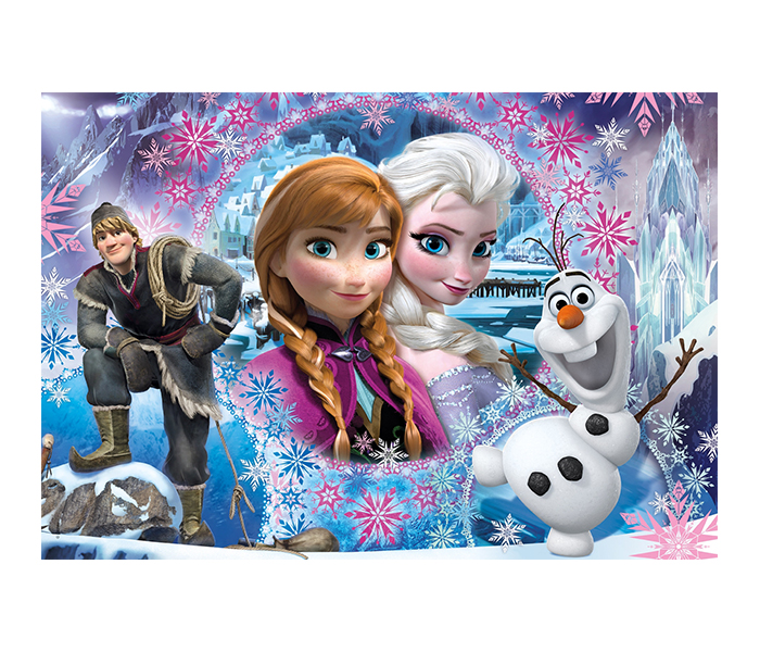 Clementoni 27913 Super Color Frozen Queen of The North Mountain Children Puzzle - 104 Pieces - Zoom Image 1