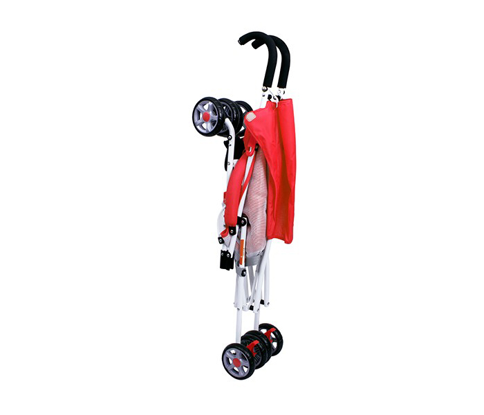 Baby Plus BP7866 Baby Stroller Buggy with Sunshade Canopy - Red - Zoom Image 2