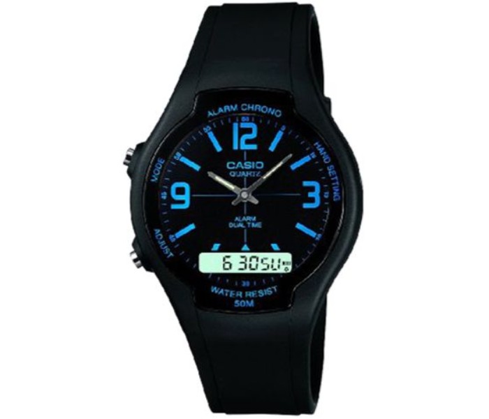 Casio AW-90H-2BDF Mens Analog and Digital Watch Black - Zoom Image 4