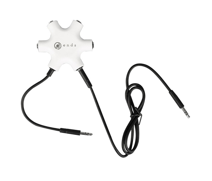 iends IN-CA8467 3.5 mm Stereo 5 Port Splitter Adapter - White & Black - Zoom Image 1