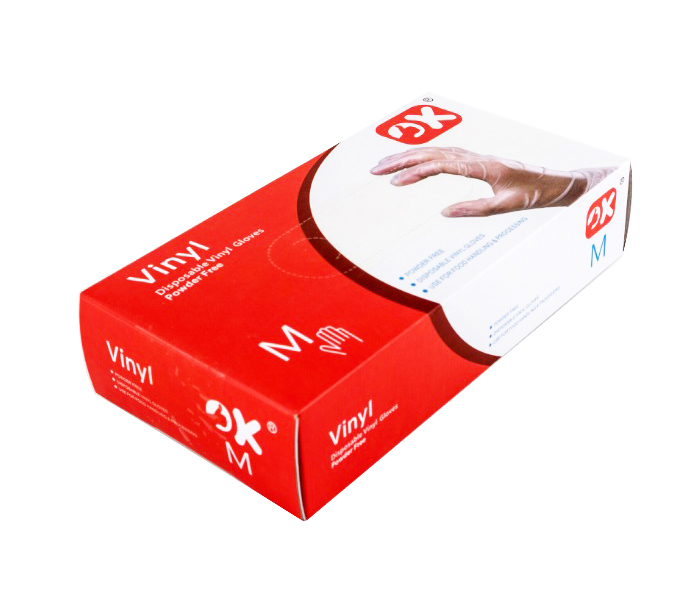 DND DDR4369 80 Piece Disposable Vinyl Gloves Transparent - Zoom Image 3