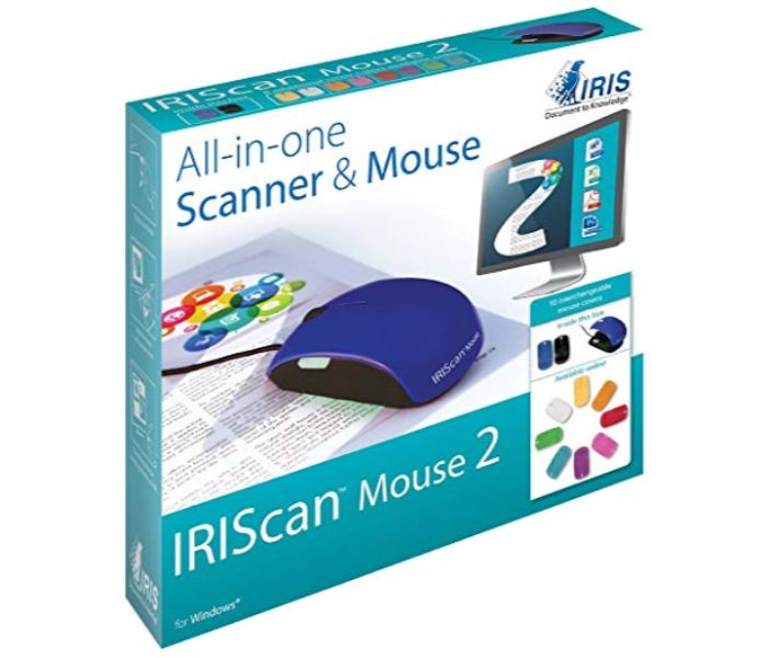 IRIS 458124 Scan USB Powered All-In-One Mouse Cum Scanner Blue - Zoom Image 1