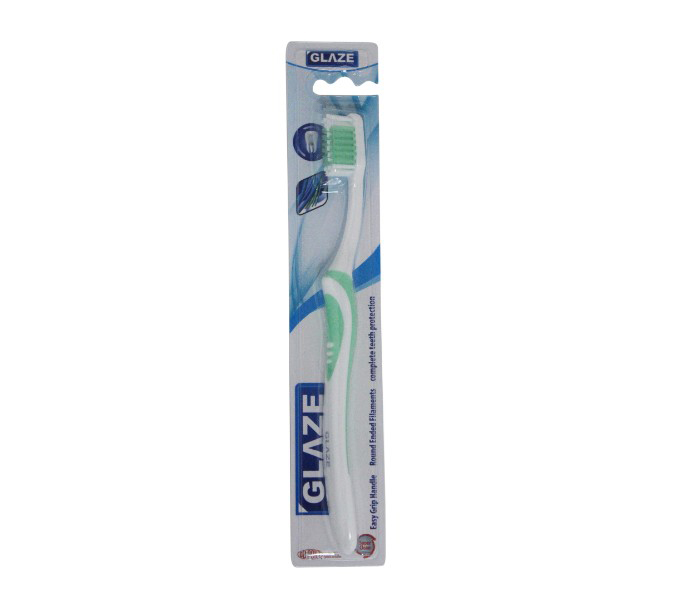 Glaze GL-239 Spectrum Medium Toothbrush Single Pack White and Green - Zoom Image