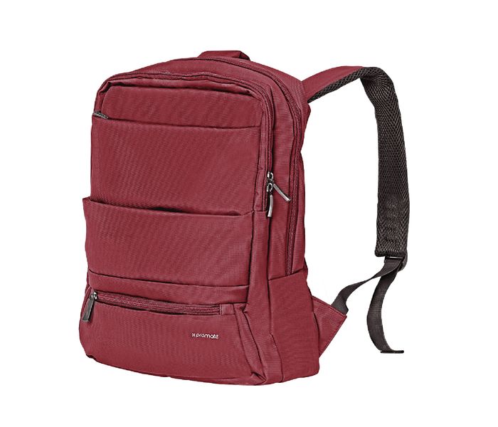 Promate Apollo-BP 15.6 inch Laptop Backpack with Multiple Compartments, Red - Zoom Image 5