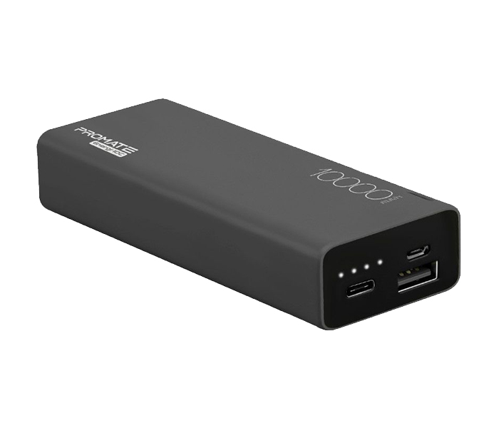 Promate ENERGI-10C 10000mAh High Capacity Lightweight Power Bank - Black - Zoom Image 6