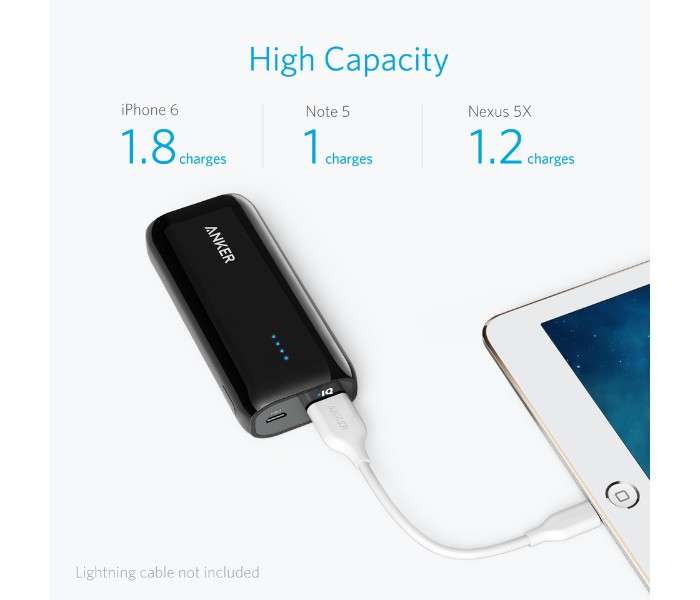 Anker A1211 Powercore 5200 mAh Power Bank Black - Zoom Image 4