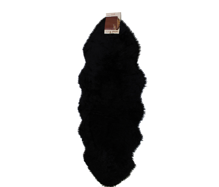 Ismail 31104003BL Faux Sheep Fur Seat Cover - Black - Zoom Image