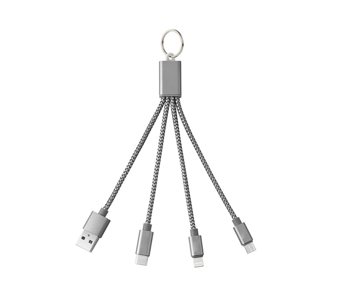 iends IN-CA5468 3 in 1 USB Charging Cable - Grey - Zoom Image 5