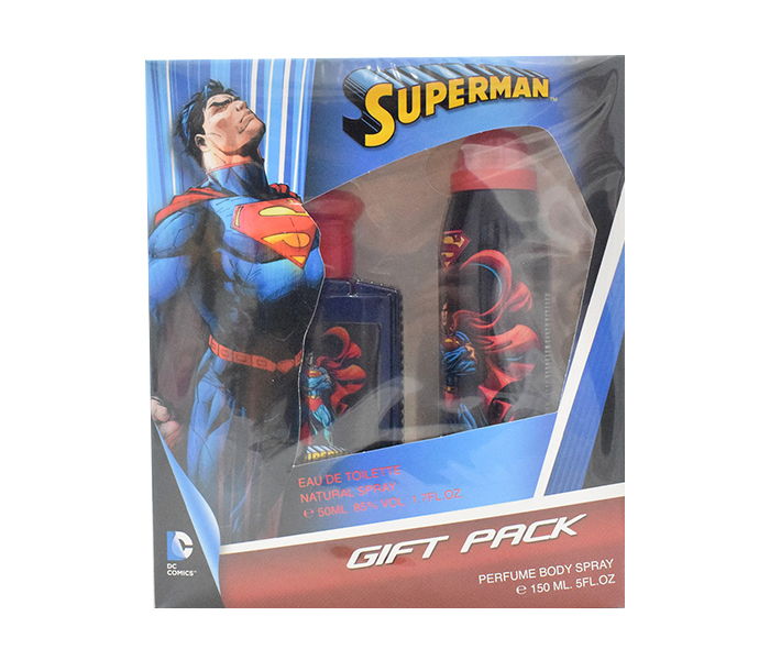 Warner Bros 50+150ml Superman Eau De Toilette Spray Gift Pack - Zoom Image 2