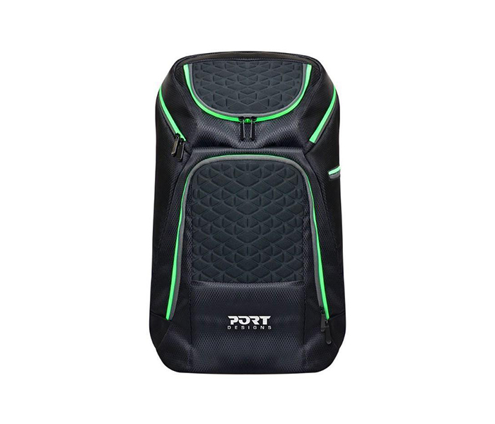 Port Designs 202380 17.3-inch Gaming Backpack - Black & Green - Zoom Image 4