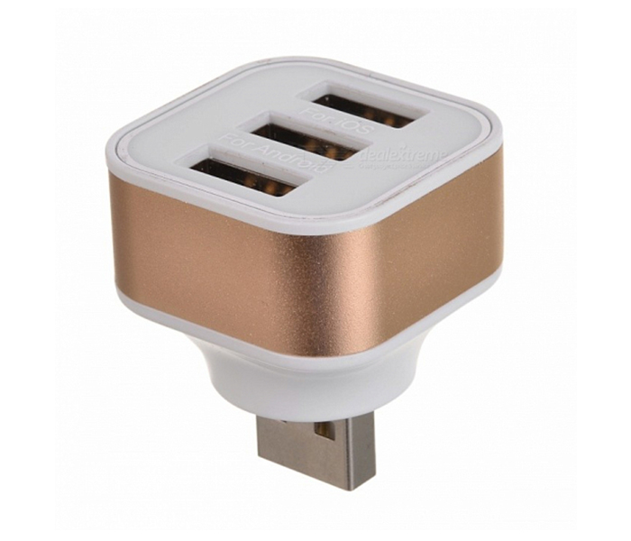 USB Male to 3 Ports USB Female Charge Adapter for IOS & Android - Zoom Image 4