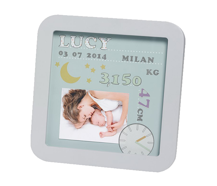 Baby Art 34120143 My Birth Date Frame - Grey - Zoom Image 2