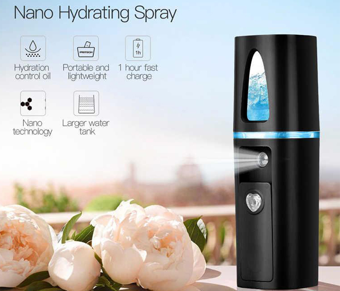 2 in 1 USB Moisture Spray and humidifier for office and car  - Black - Zoom Image 1