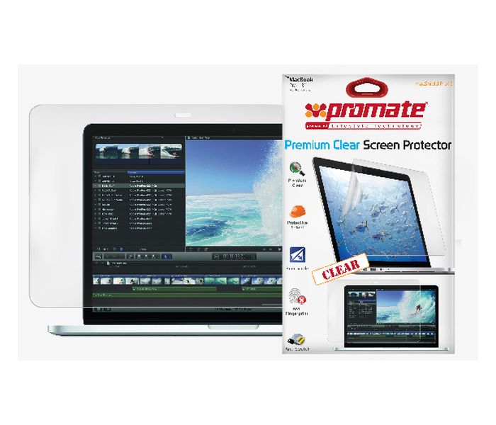 Promate MacShield.Pro13 13-inch Premium Clear Screen Protector, Clear - Zoom Image 4