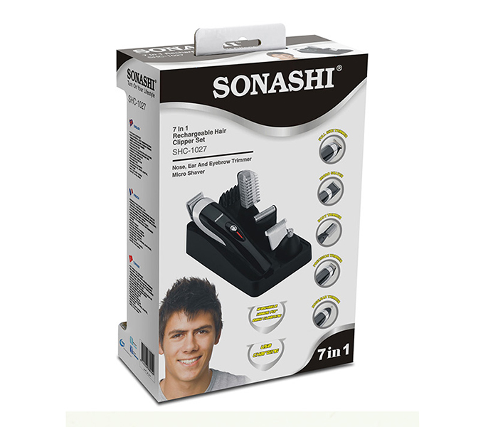 Sonashi Shc-1027 7 In 1 Rechargeable Hair Clipper with Body Shaver - Zoom Image 3