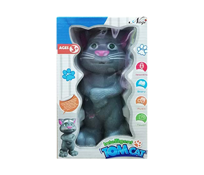 Intelligent Touching Talking Tomcat for Kids - Grey - Zoom Image 2