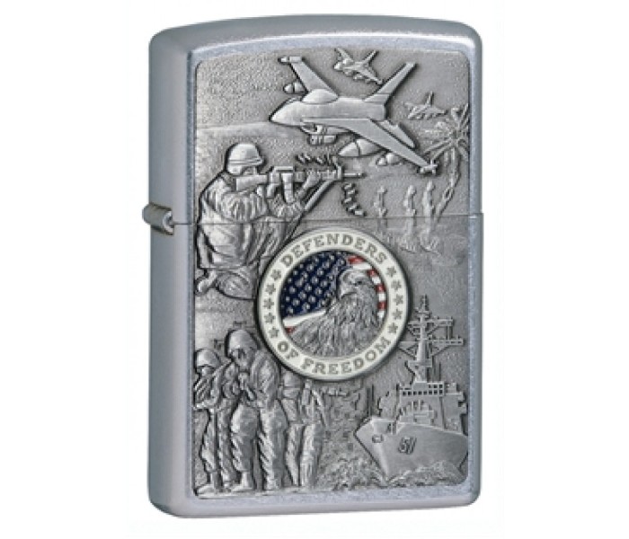 Zippo 24457 207 Joined Forces Lighter Grey - Zoom Image