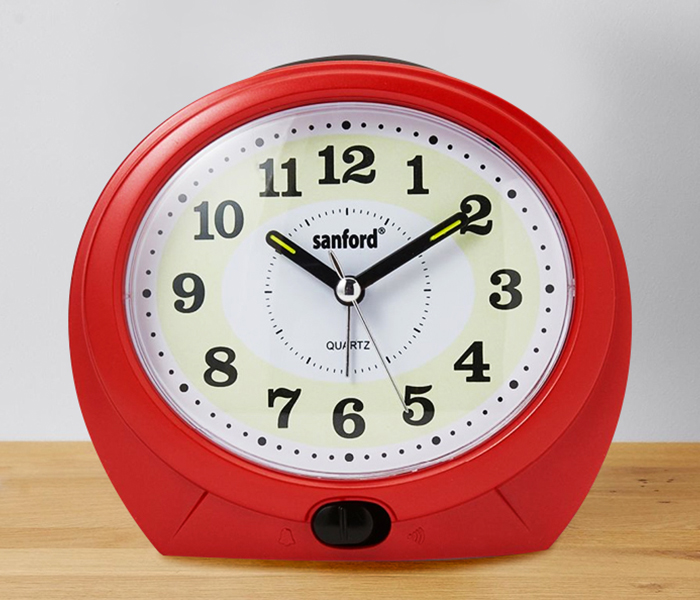 Sanford SF3008ALC Alarm Clock - 2AA Battery, Red - Zoom Image 4