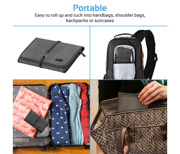 Promate TravelPack-L Multi Purpose Travel Electronic Accessory Organizer Pouch, Black - Zoom Image 4