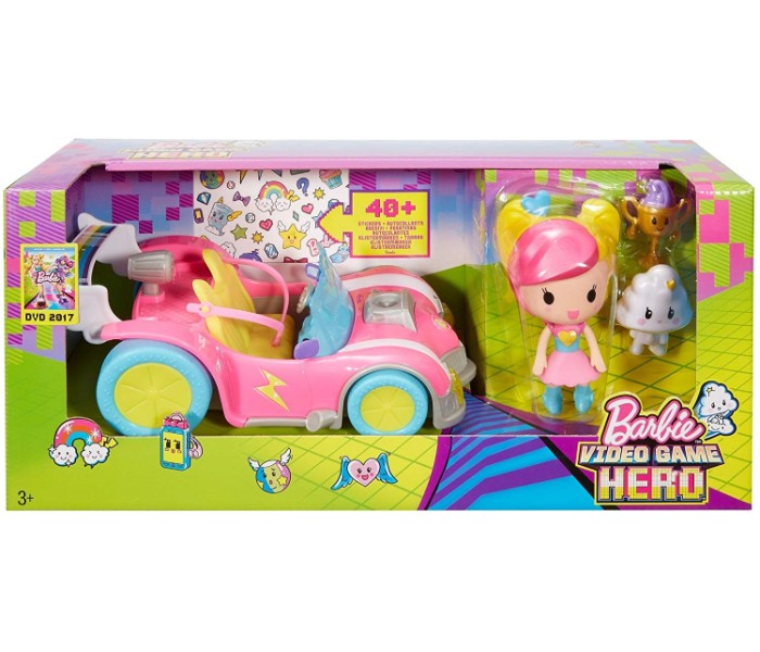 Barbie DTW18 Video Game Hero Vehicle and Figure Play Set Assorted - Zoom Image 4