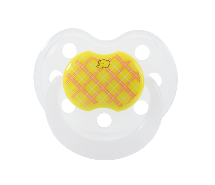 Bebe Confort 30001273 Silicon X2 Classic Physiological Pacifiers - 2 Pieces, Yellow & White - Zoom Image