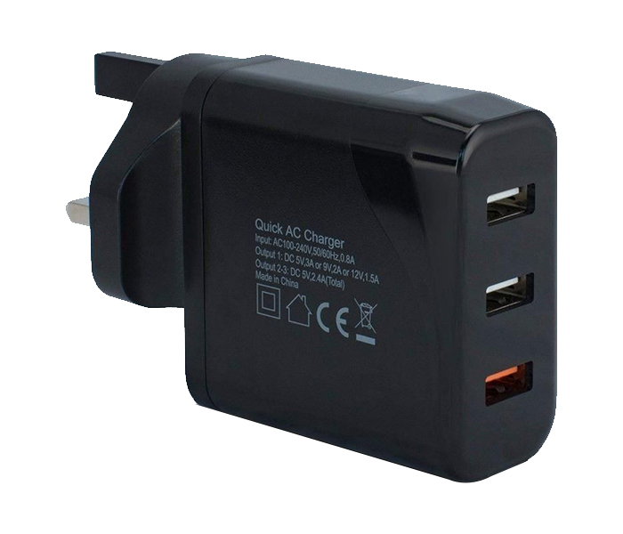 HP Smartphones AC to USB Wall Charger - Black - Zoom Image 1