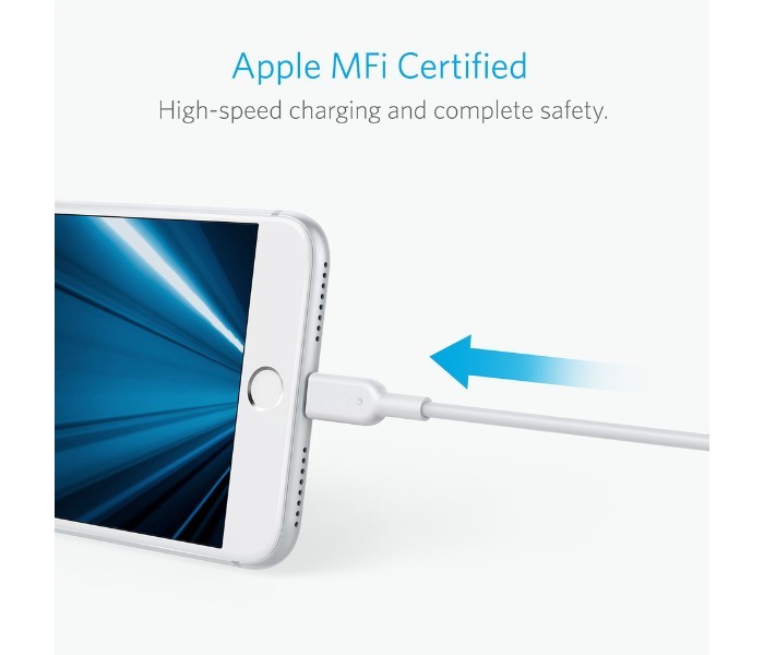 Anker A8433 Powerline II Lightning Cable 6 ft White - Zoom Image 4