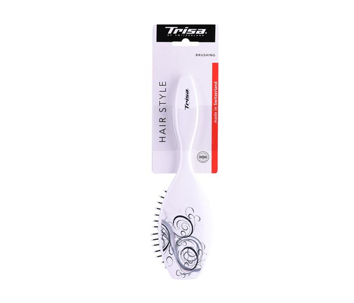 Trisa Large Rubber Design Hair Brushing - Plastic Pins - Zoom Image