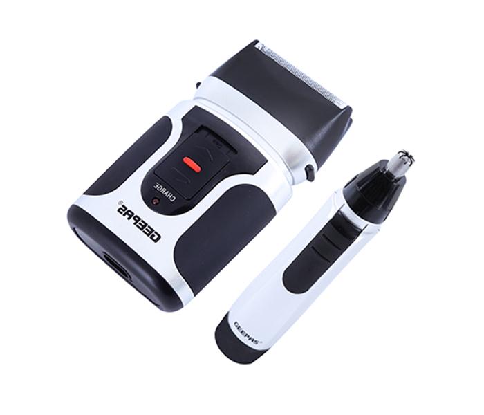 Geepas GSR110N 3 watt 2 in 1 Rechargeable Mens Shaver and Nose Trimmer - Zoom Image 2