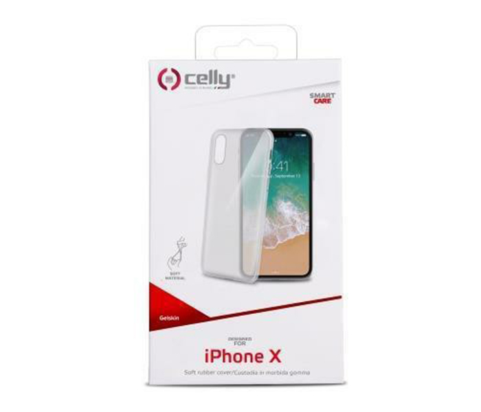 Celly 900TPU Mobile Phone Cover for iPhone X - Transparent - Zoom Image 3