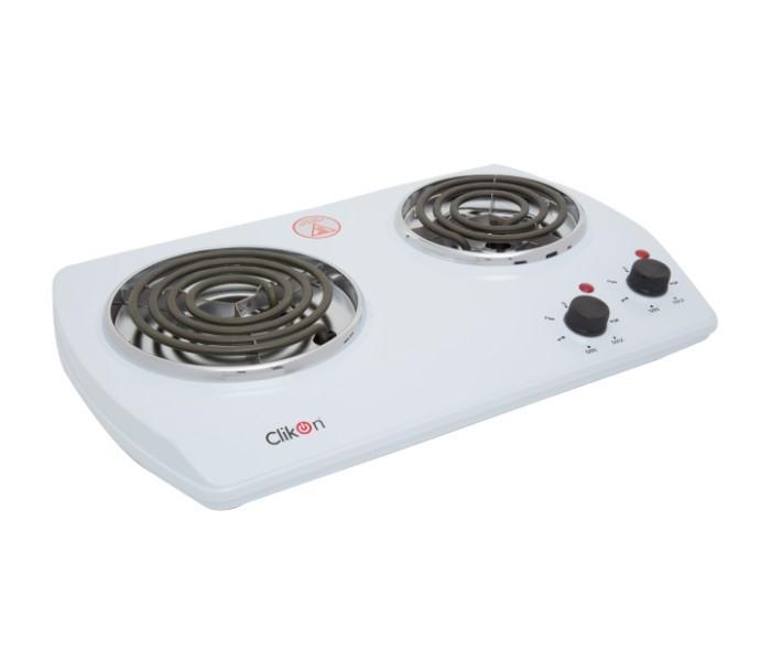 Clikon CK4351 Double Hot Plate White - Zoom Image 2