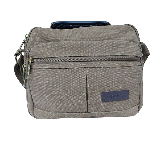 Para John PJLHB9606 Canvas Office Shoulder Bag - Beige - Zoom Image