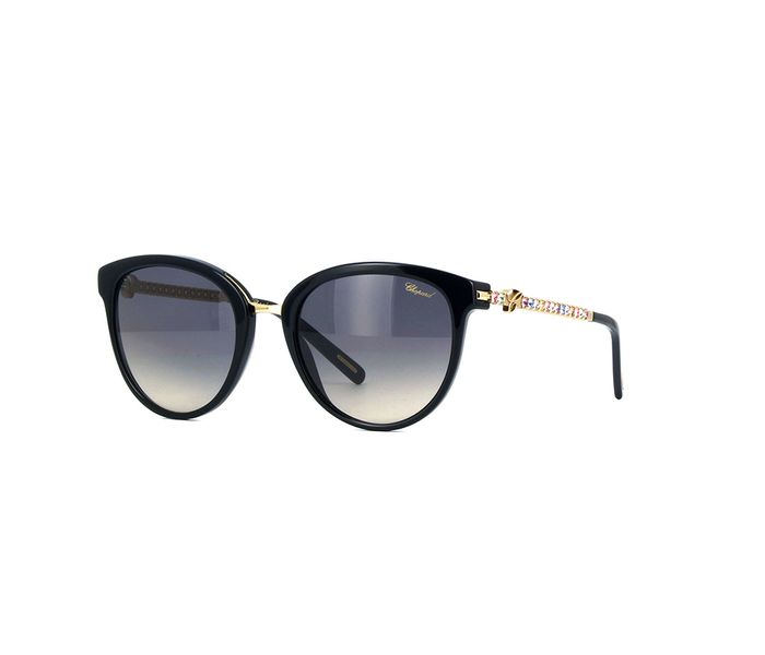 Chopard SCH213S 700M Oversized Black Frame & Black Mirrored Sunglasses for Women - Zoom Image 3