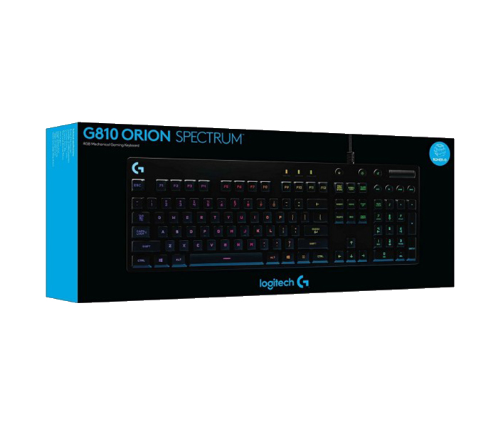 Logitech 920-007773 G810 Orion Spectrum RGB Wired Mechanical Gaming Keyboard - Black - Zoom Image 4