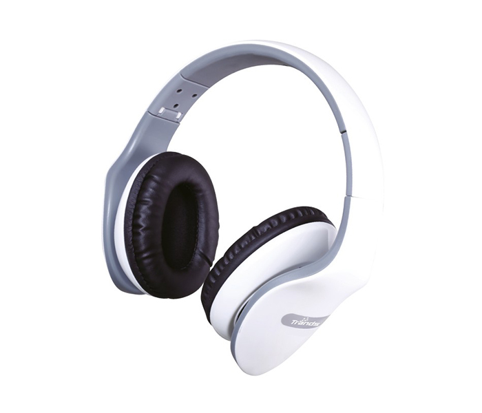 Trands TR-HS742 Stereo Bass Foldable Headphone - White - Zoom Image