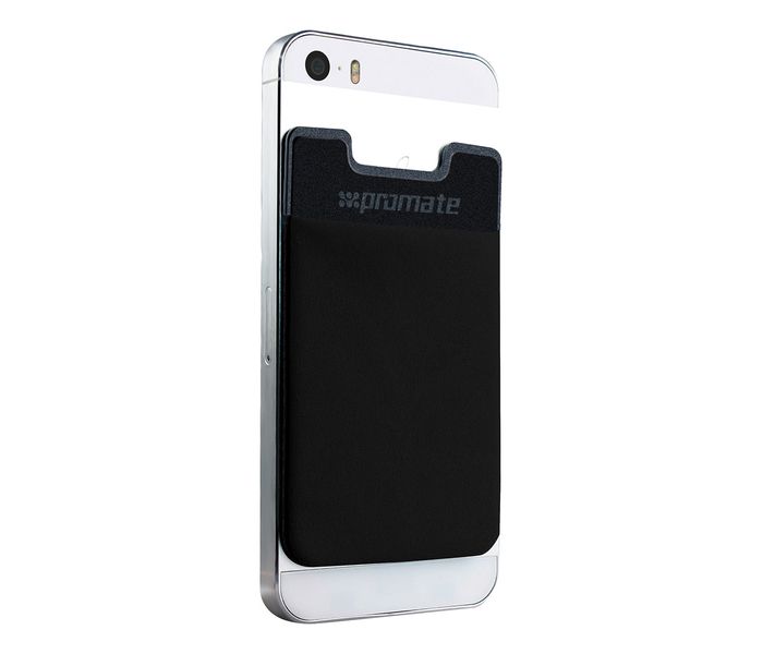 Promate Cardo 3M Rear Sticker Mobile Card Holder, Black - Zoom Image 4