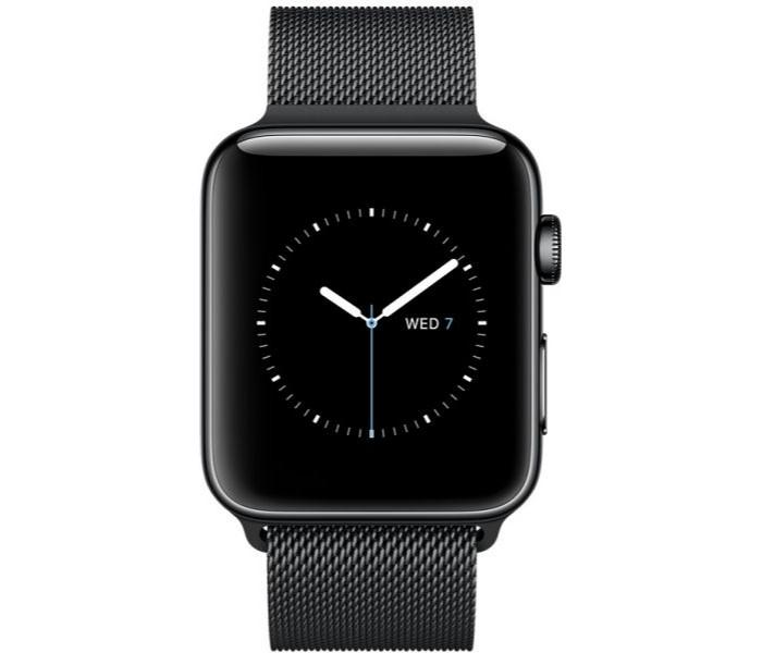 Apple Watch MNQ12 Series 2 - 42mm Stainless Steel Case with Space Milanese Loop, Black - Zoom Image 3