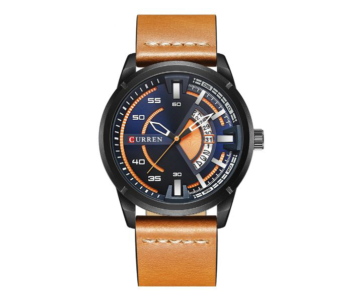 Curren 8298 Casual Analog Watch For Men Brown - Zoom Image