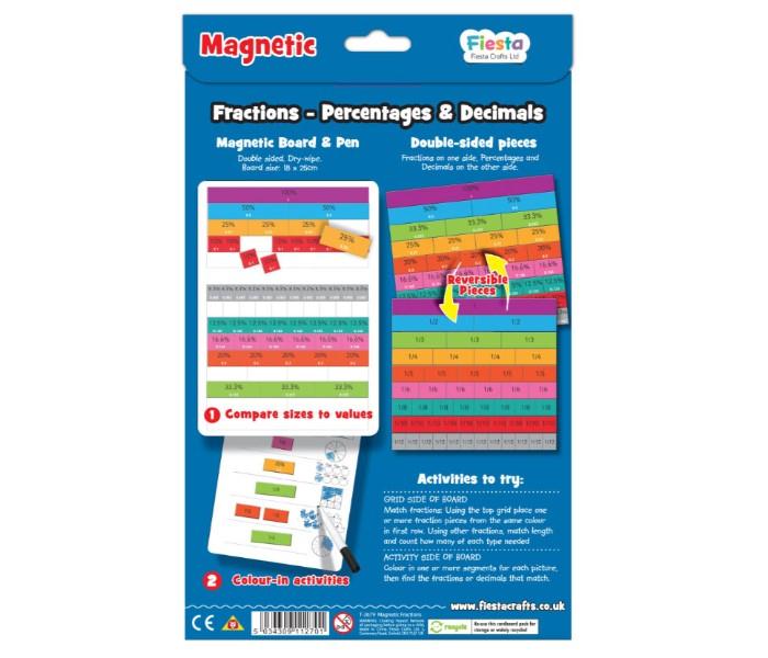 Fiesta Crafts T-2679 Magnetic Fractions - Zoom Image 2