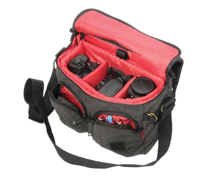 Promate Xplore-M Contemporary DSLR Camera Bag, Black - Zoom Image 2