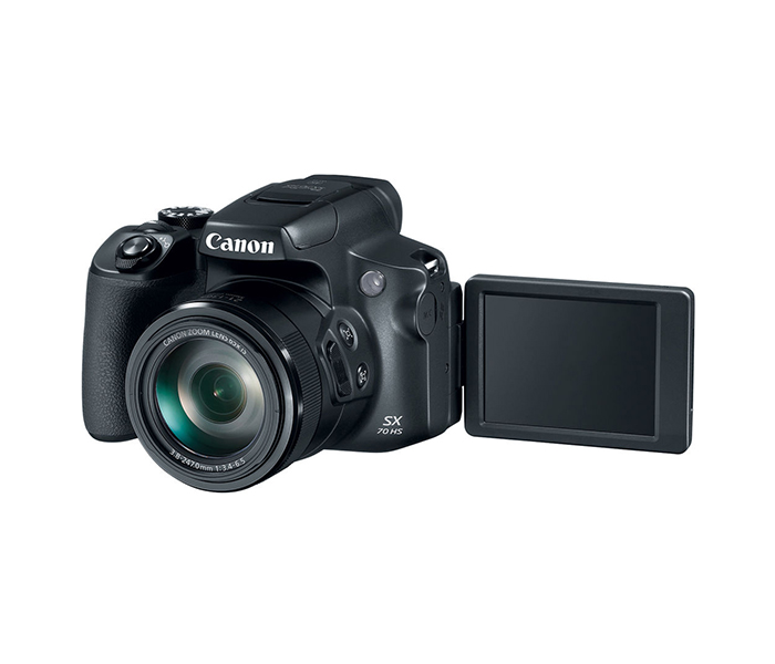 Canon SX70 HS 16.1 MP Powershot Digital Camera - Black - Zoom Image 3